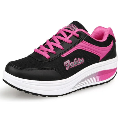 Women's Casual Platform Sneakers - Various Colors