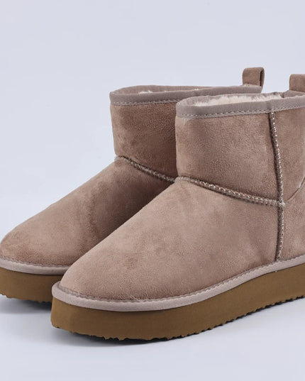 Women's Memory Foam Ankle Faux Suede Winter Warm Boots
