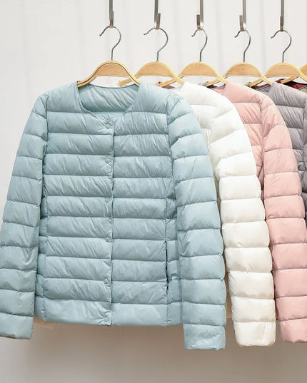 Women's Duck Down Puffer Jacket - Warm Liner Winter Coat for Women
