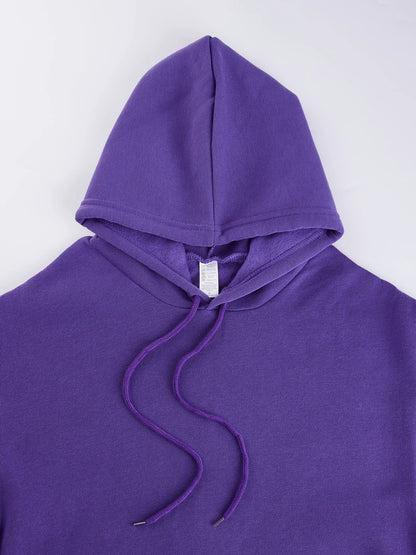 Women's "Expensive Talks Back" Printed Hoodie Sweater - Loose Fit