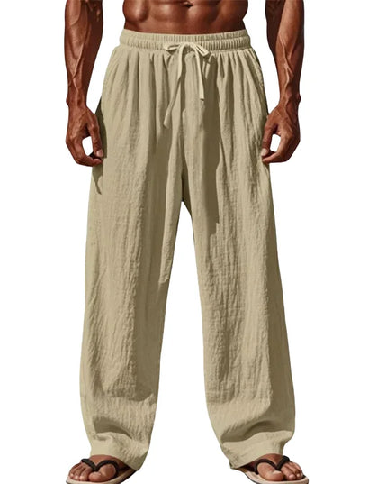 Men's Breathable Loose Fit Drawstring Casual Pants