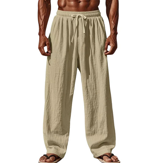 Men's Breathable Loose Fit Drawstring Casual Pants