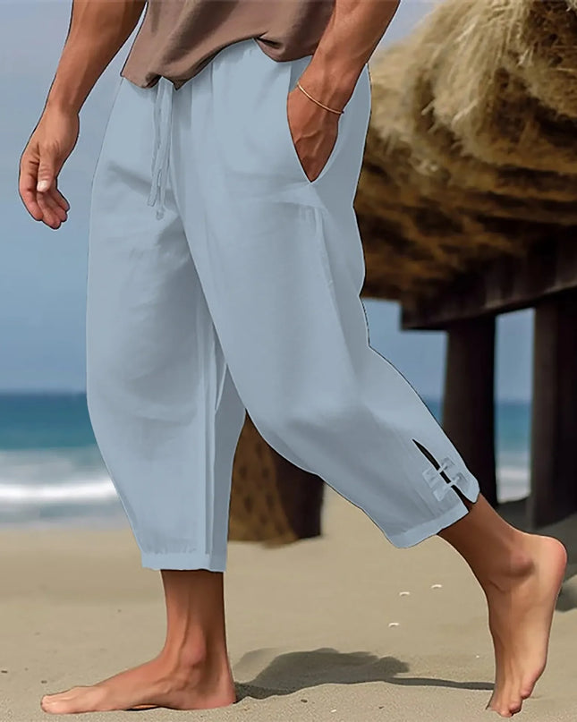 Men's Casual Loose Cotton-Linen Blend Pants