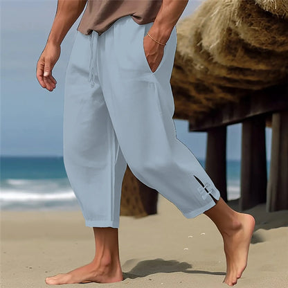 Men's Casual Loose Cotton-Linen Blend Pants