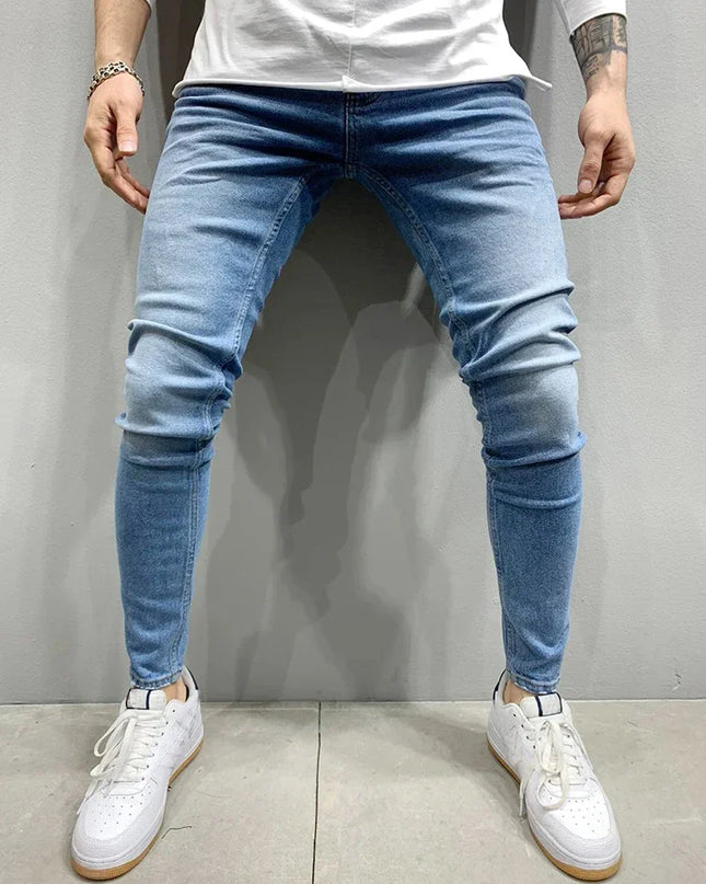 Men's Slim Fit  Jeans -  Casual Skinny Pants - Various Colors