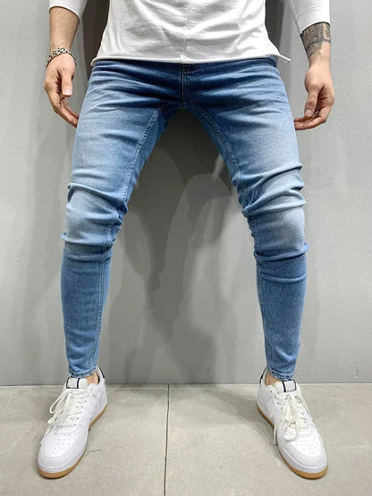 Men's Slim Fit  Jeans -  Casual Skinny Pants - Various Colors
