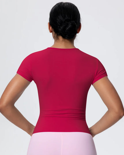 Women's Workout T-Shirt - Quick-Drying, Breathable, Slim Fit