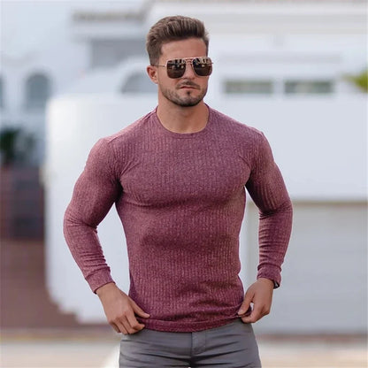 Men's Slim Fit Turtleneck Sweater – Thin Knit, Lightweight Men's Sweater