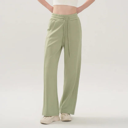 Women's Loose Fit Wide Leg Sweatpants with Drawstring