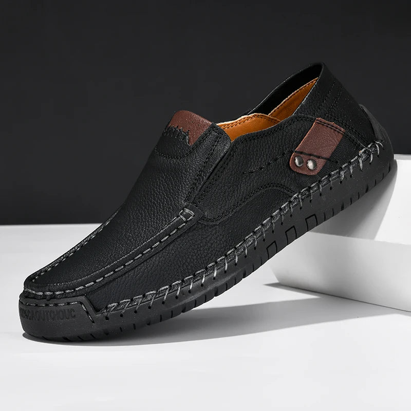Men's Casual Slip-On Faux Leather Shoes - Various Colors