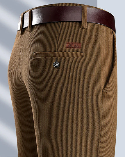 Men’s Classic Straight-Leg Corduroy Pants