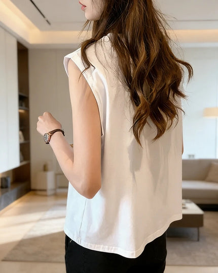 Women's Loose Sleeveless Tank Top - Casual Fit Vest