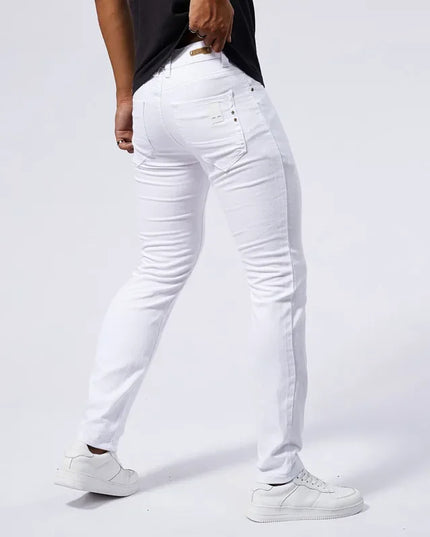 Men's Slim Fit Stretch Denim Jeans – Casual Straight-Leg Slim Fit