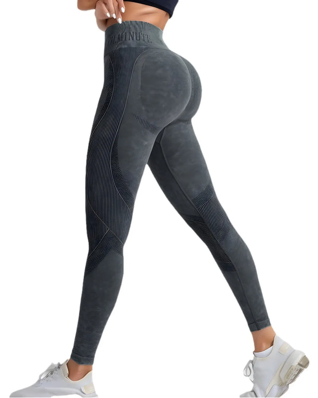 Women’s Seamless High-Waist Yoga Pants with Hip-Lifting and Tummy Control