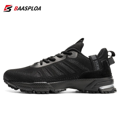Baasploa Men's Lightweight Sneakers - Breathable, Non-Slip Designer Shoes