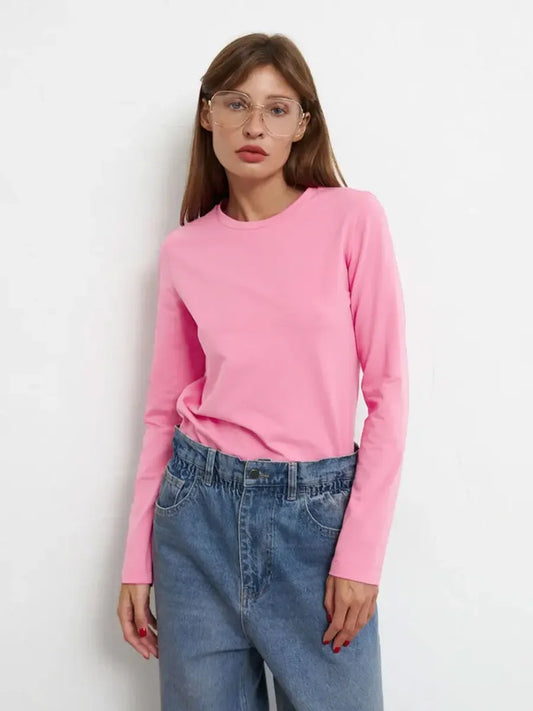Losee Fit Long Sleeve Cotton Sweater for Women - Various Colors