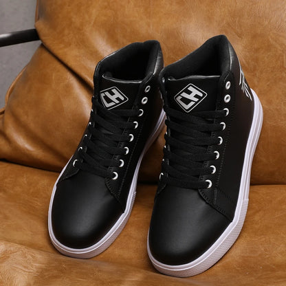Men's High Top Vulcanized Lace Up Sneakers