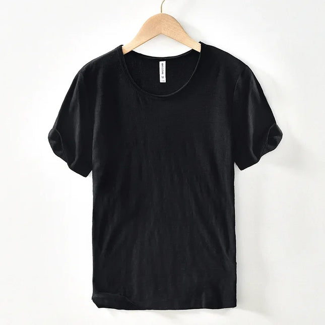 Men's Lightweight Cotton Slim-Fit T-Shirt - Breathable and Comfortable Tee