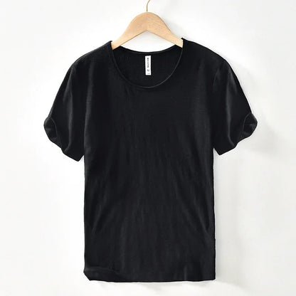 Men's Lightweight Cotton Slim-Fit T-Shirt - Breathable and Comfortable Tee