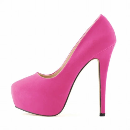 Women's 14cm Platform Heels - Super High Round Toe Stilettos