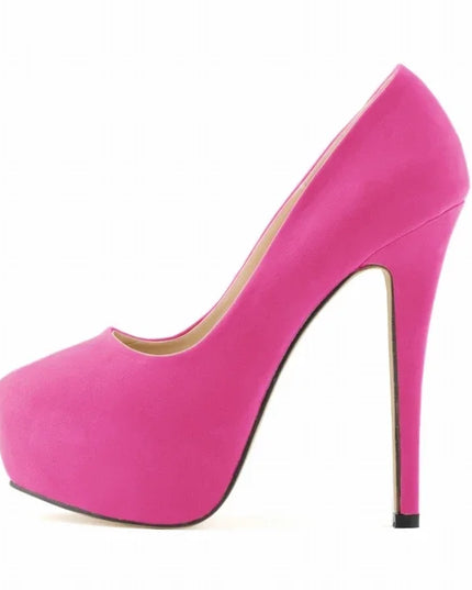 Women's 14cm Platform Heels - Super High Round Toe Stilettos