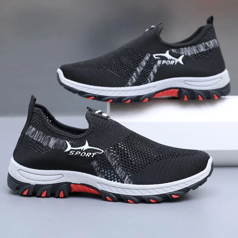 Men's Mesh Breathable Slip-On Sneakers