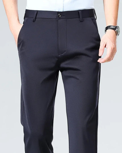 Men’s Casual Stretch Straight-Leg Pants