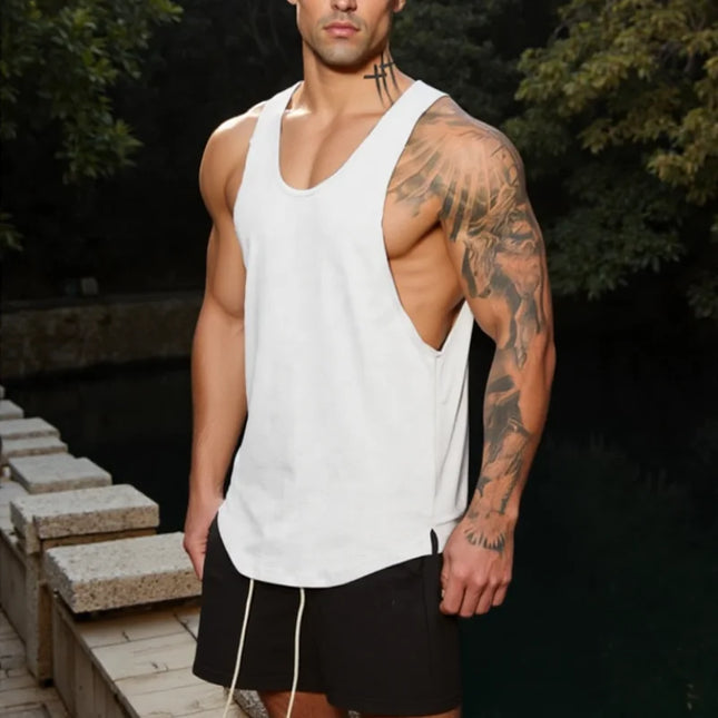 Breathable Cotton Men's Fitness Tank Top
