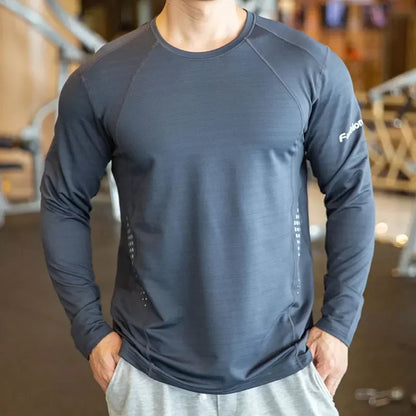 Men's Quick-Drying, Breathable Compression Gym Sweater