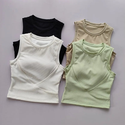 Women's Padded High-Impact Sports Bra Vest