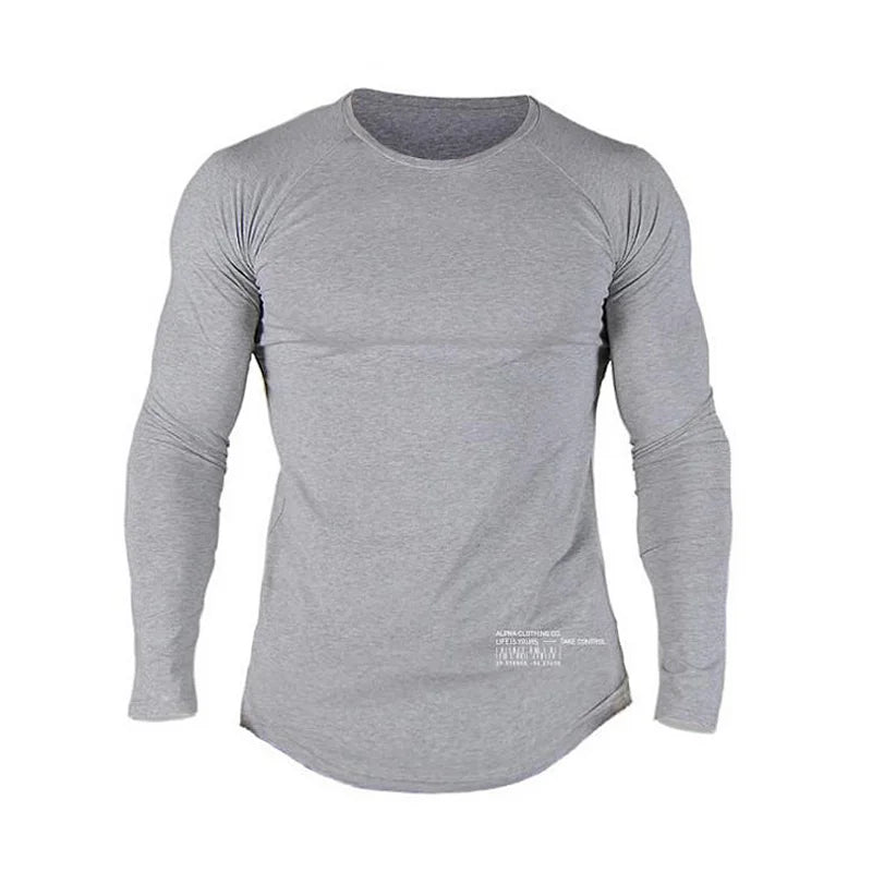 Men's Alph Fitness Cotton Casual Long Sleeve Sweater