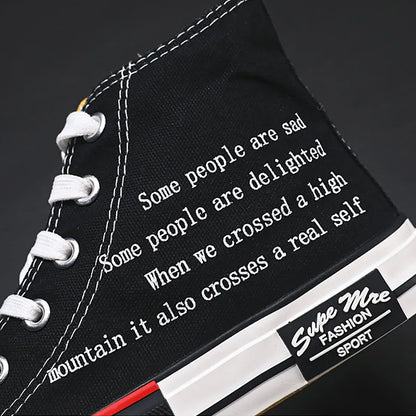 Unisex High Top Lace-Up Sneakers