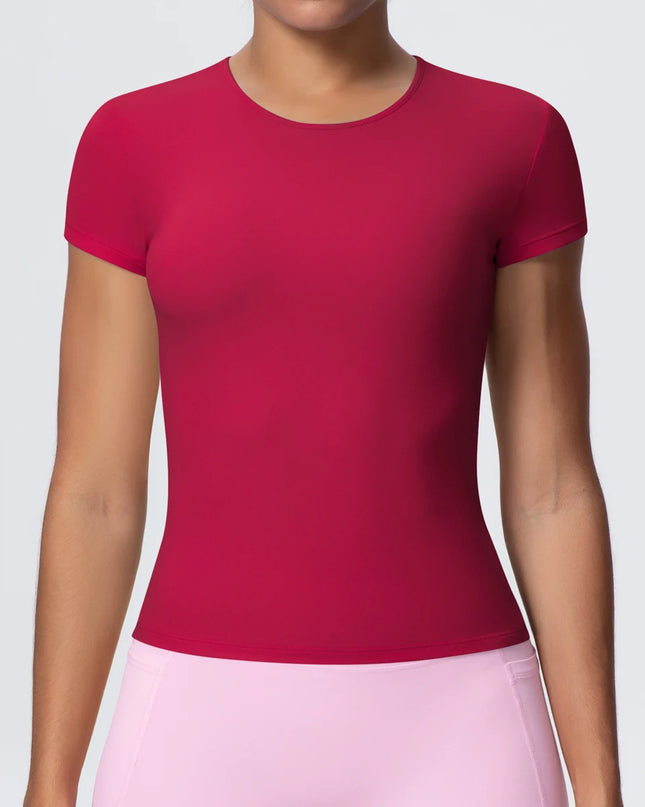 Women's Workout T-Shirt - Quick-Drying, Breathable, Slim Fit