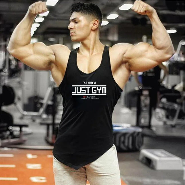 Men's Breathable Cotton Fitness Vests - Lightweight Tank Top