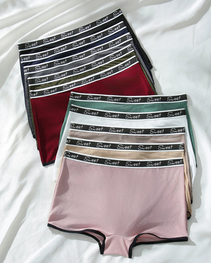 Women's 10-Piece Assorted Color Boxer Briefs Set - Comfortable & Stylish Underwear Collection