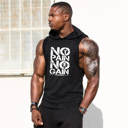 Men's Sleeveless Hooded Vest - Breathable, Lightweight, Men's Athletic Hooded Tank Top
