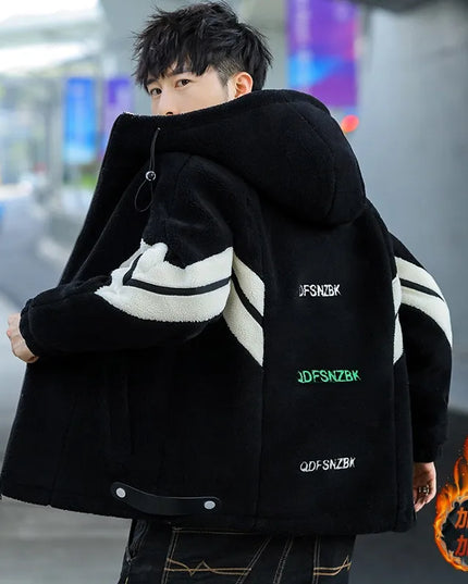 Korean Men's Casual Cotton-Padded Zipper Jacket