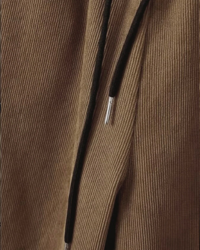 Men's Corduroy 2-Piece Shirt and Pants Set - Long Sleeve Button-Front Casual Outfit for Men