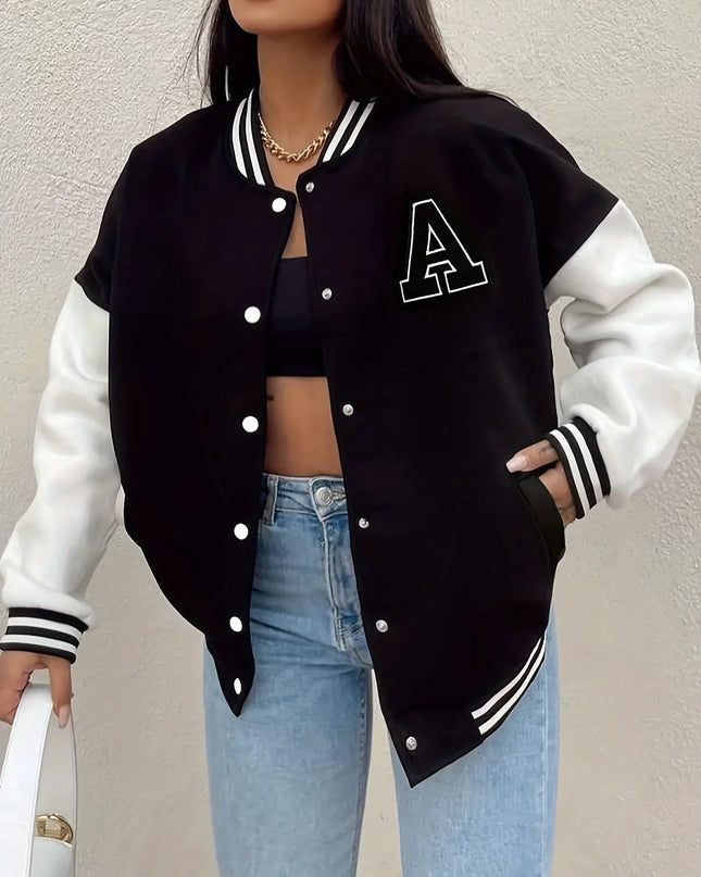 Women's A-Line Baseball Jacket