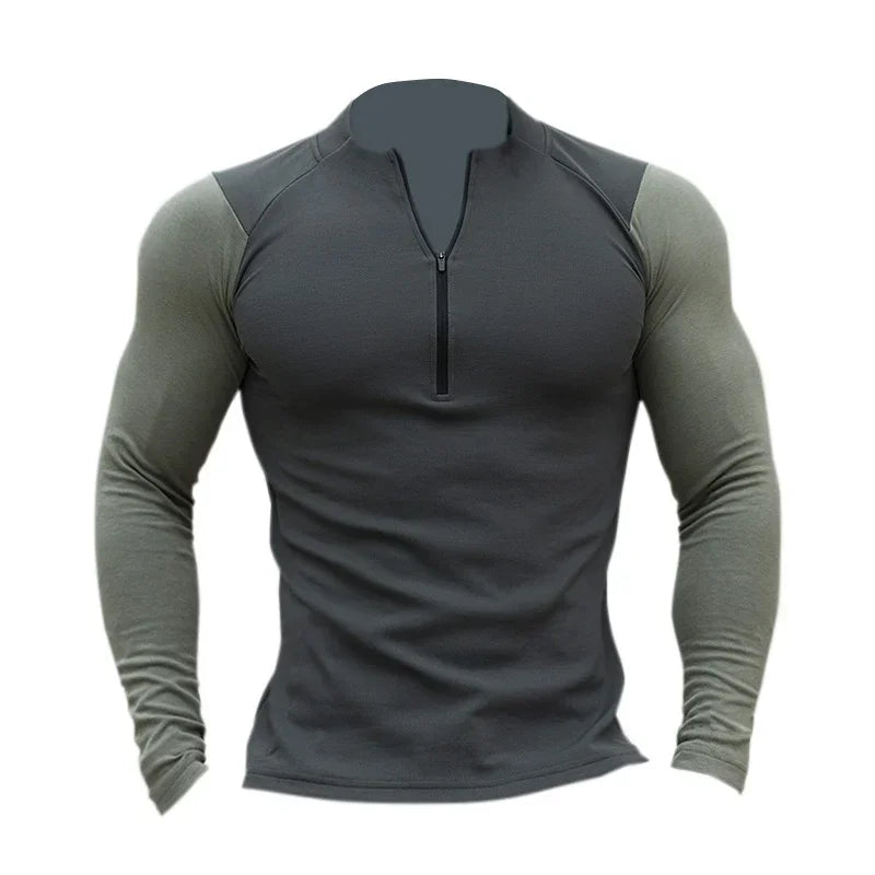 Men's Compression Athletic Long Sleeve Tight Sweatshirt