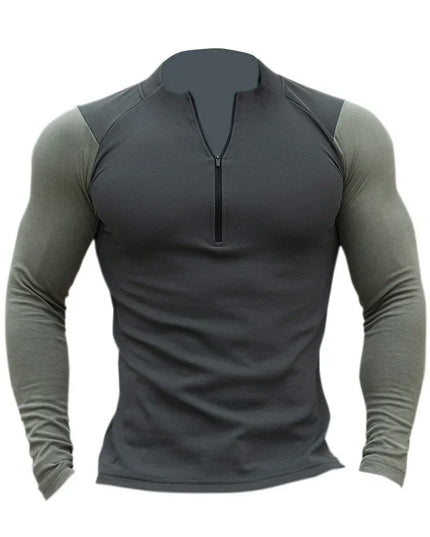 Men's Compression Athletic Long Sleeve Tight Sweatshirt