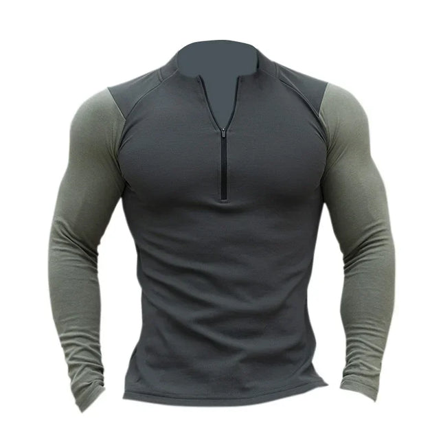 Men's Compression Athletic Long Sleeve Tight Sweatshirt