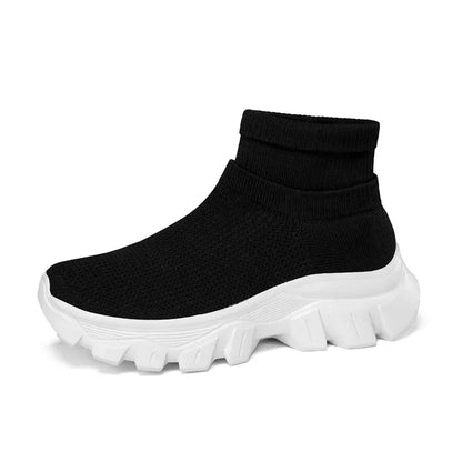 Women's Light Ankle Sock Boots – With Non-Slip Thick Soles - Various Colors