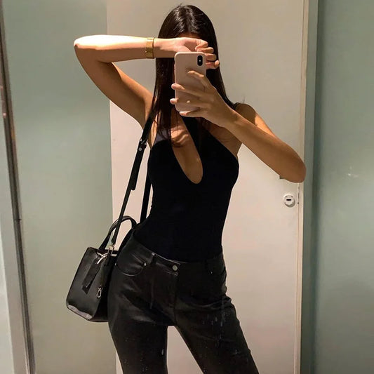 Women’s One Shoulder Elastic Slim Fit Skinny Swimsuit