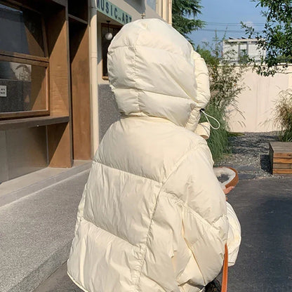Women's Hooded Casual Loose Fit Cotton-Padded Jacket