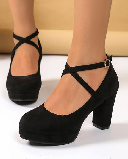 Stylish Women's High Heel Shoes with Strap