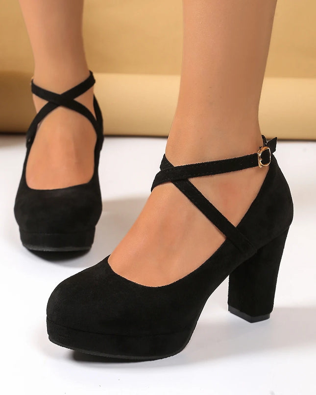 Stylish Women's High Heel Shoes with Strap