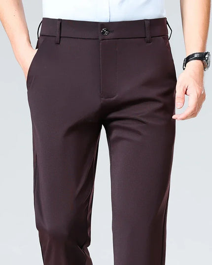 Men’s Casual Stretch Straight-Leg Pants