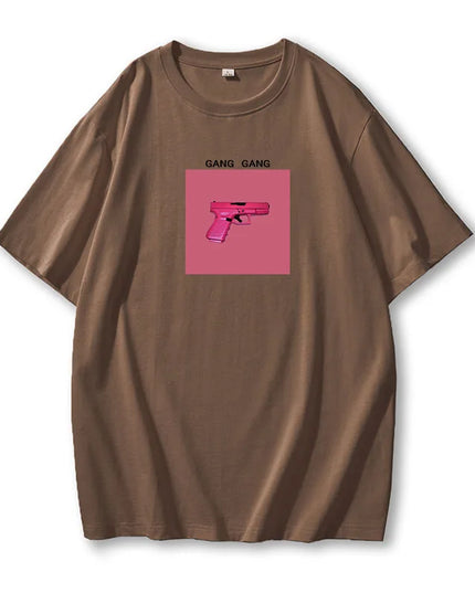 Women's Cotton Casual Loose Fit O-Neck T-Shirt