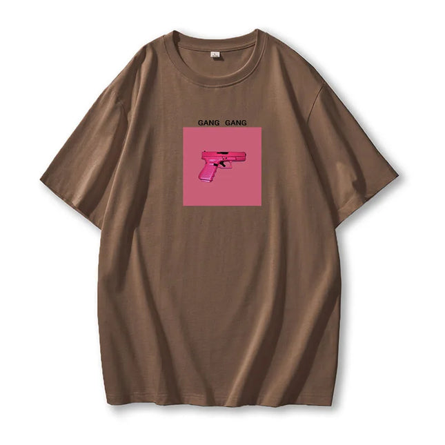 Women's Cotton Casual Loose Fit O-Neck T-Shirt